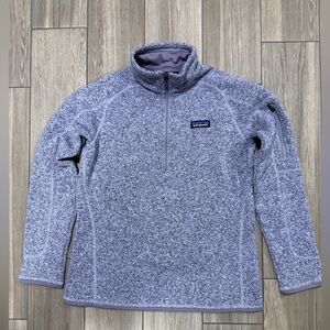 PatagoniaPurple-Gray Quarter-Zip Fleece Pullover